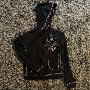 Skull and roses hoodie